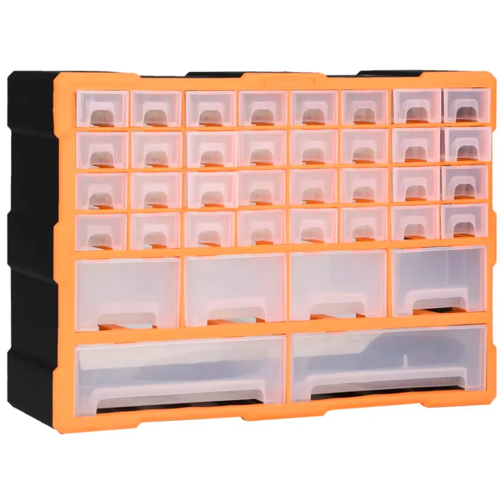 Organiseur à petites pièces avec 38 tiroirs amovibles